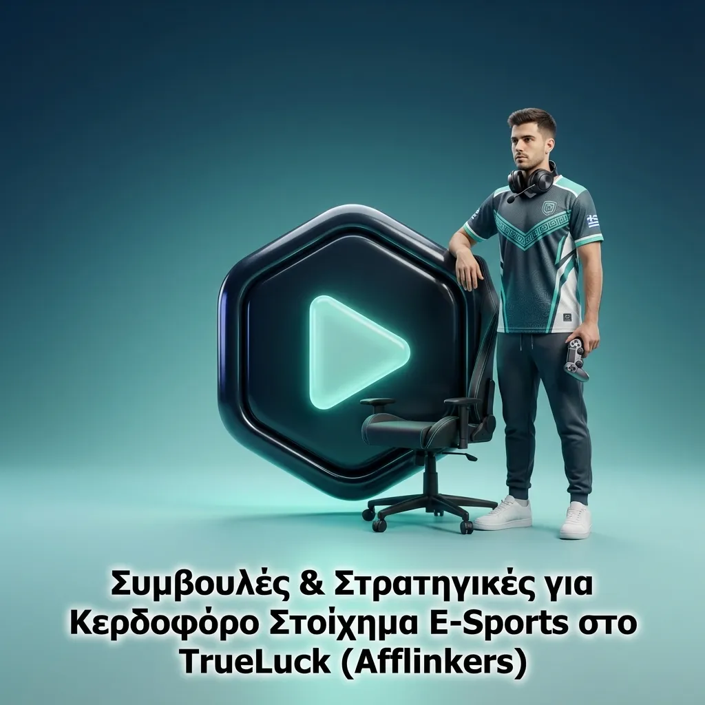 Γραφικό με τίτλο στα ελληνικά για συμβουλές και στρατηγικές υπεύθυνου στοιχήματος σε e-sports