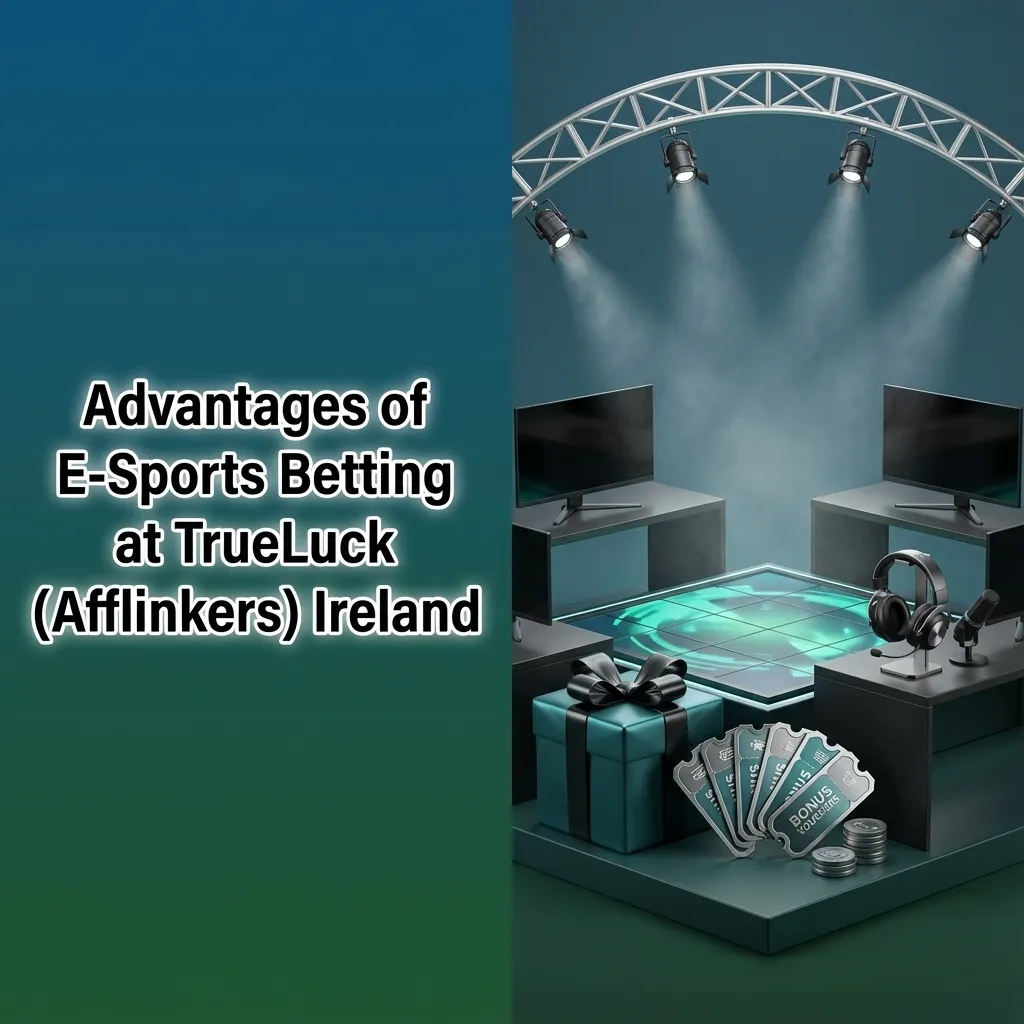 Irish gamer placing esports bets on TrueLuck site, highlighting odds, EUR payments, app, support, and bonuses