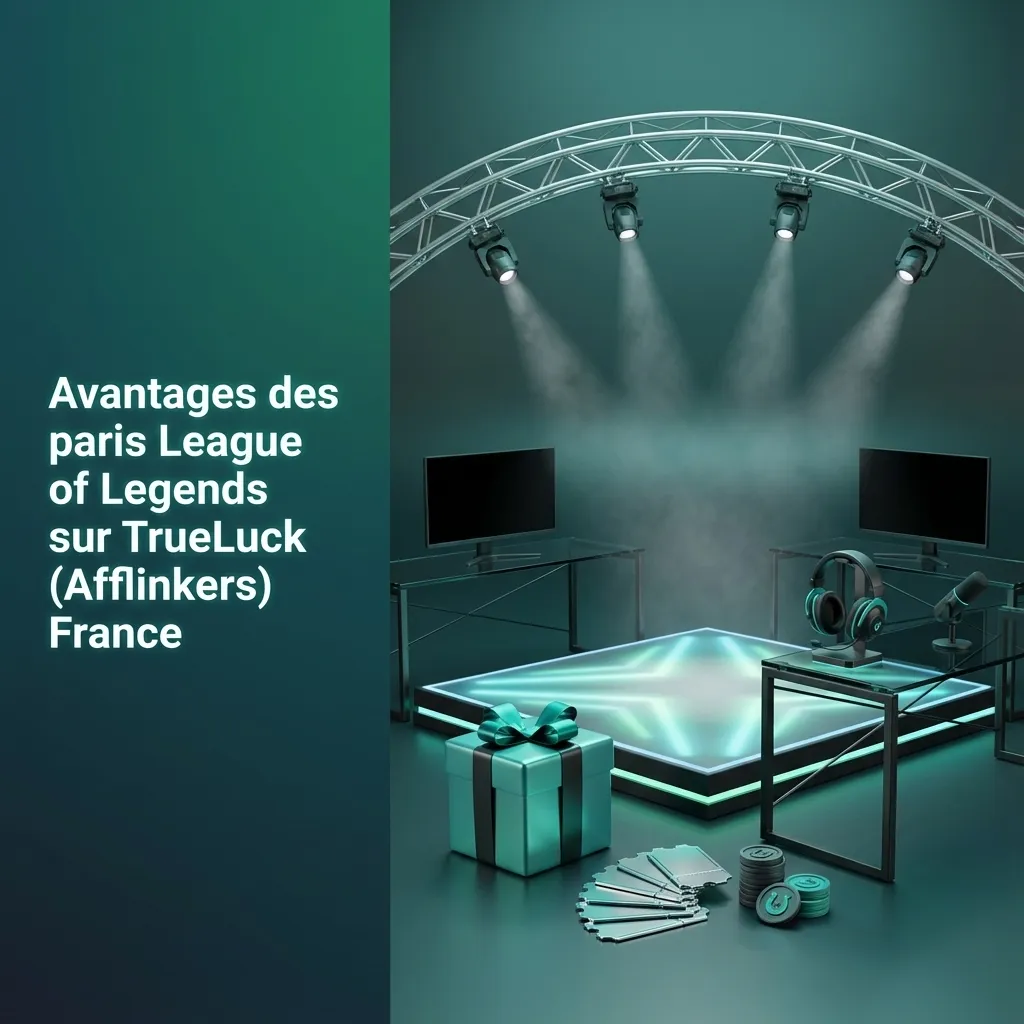 Bannière TrueLuck France : paris League of Legends, bonus de bienvenue, appli mobile et service client 24/7