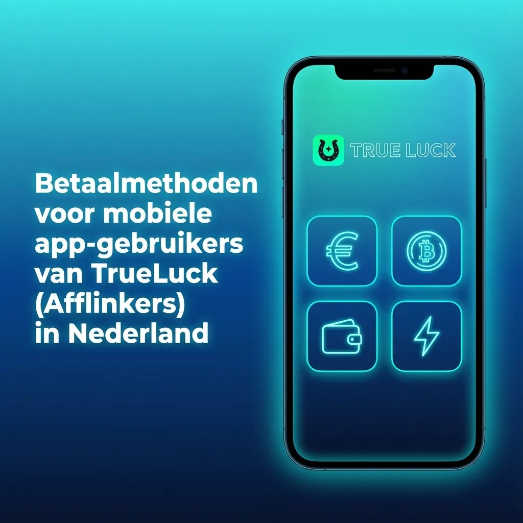 Overzicht van TrueLuck betaalmethoden: iDEAL-achtige banken, Google Pay, crypto, bankoverschrijving, Mastercard en Visa.