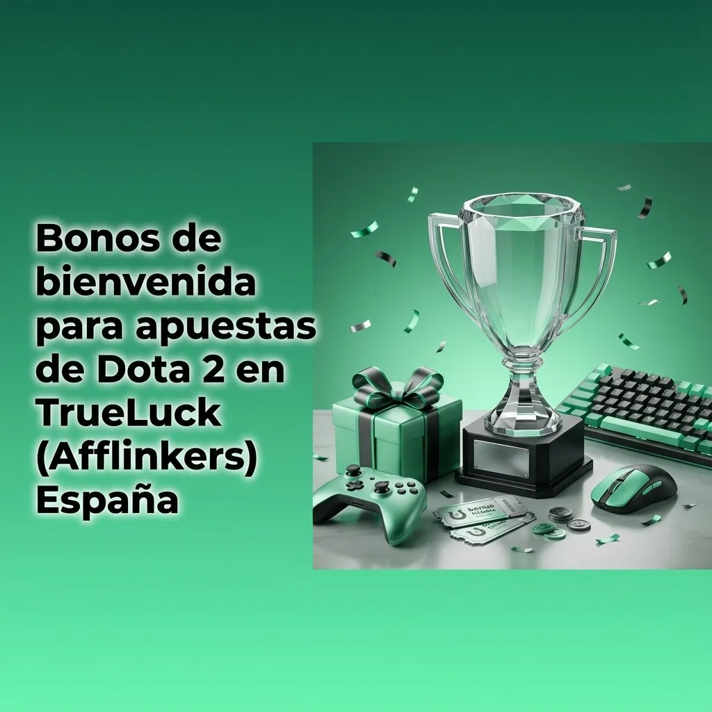 Banner de TrueLuck España con oferta de bienvenida y bonos para apuestas deportivas en Dota 2 y casino.