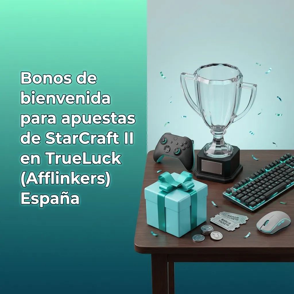 Banner de TrueLuck España con bono de bienvenida para apuestas de StarCraft II y casino online