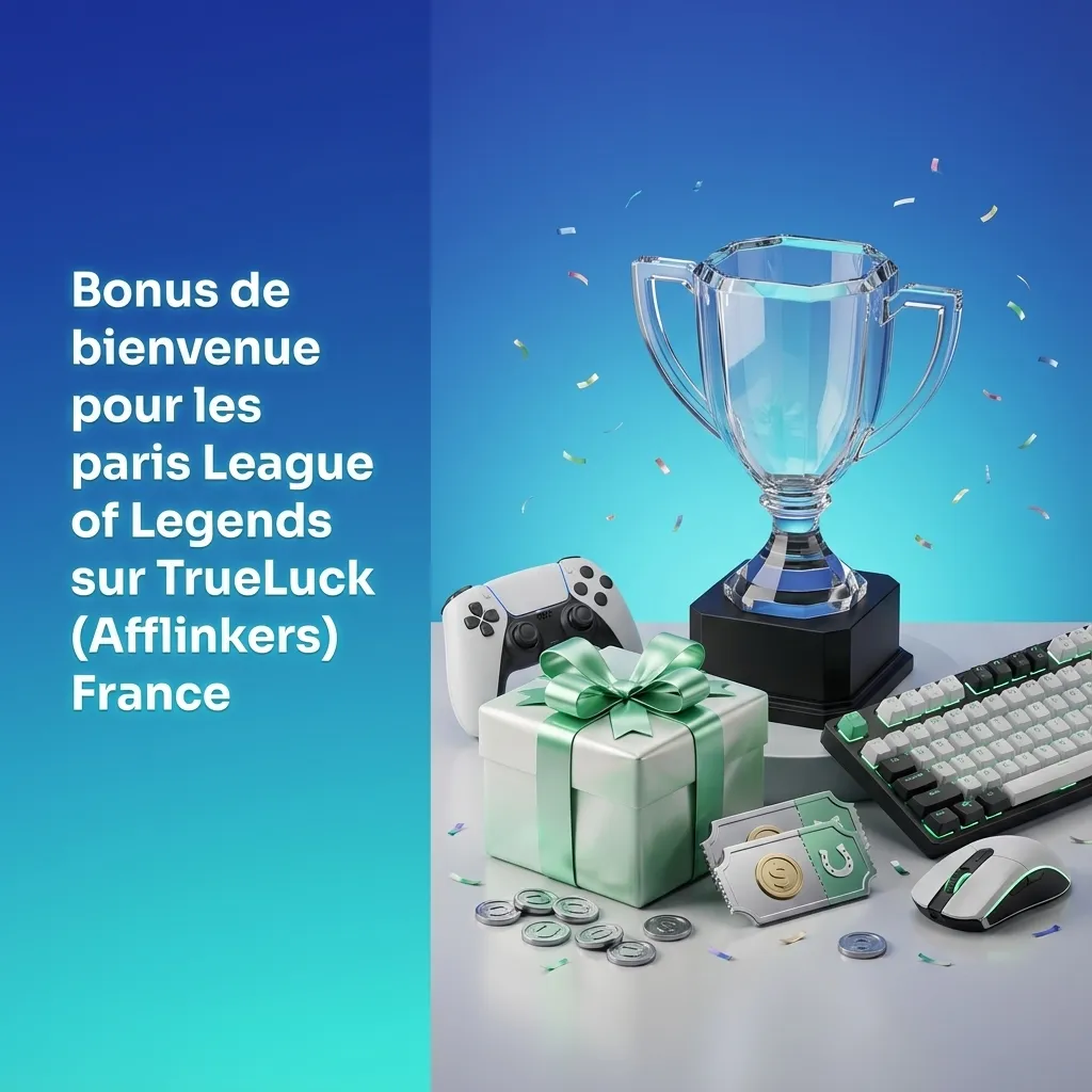 Bannière TrueLuck France avec bonus de bienvenue LoL : 250 % jusqu’à 4 000 €, free spins et offres paris sportifs