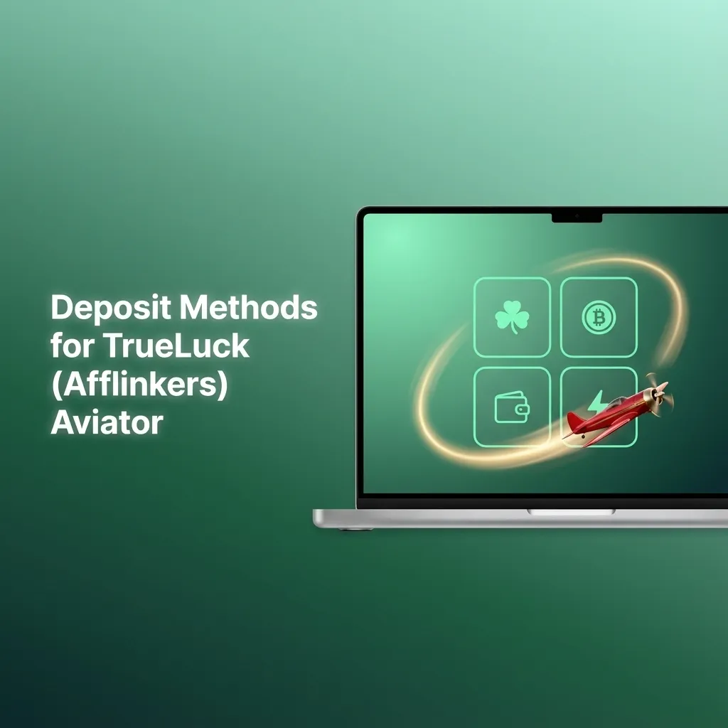 Icons of Visa, Mastercard, Revolut, e-wallets, bank, crypto surrounding a TrueLuck Aviator deposit screen in euro