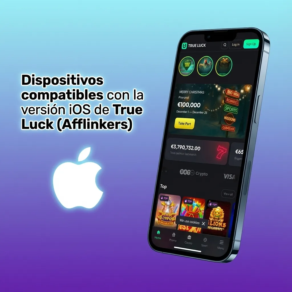 Lista de iPhone y iPad compatibles con la versión web tipo app de TrueLuck en iOS