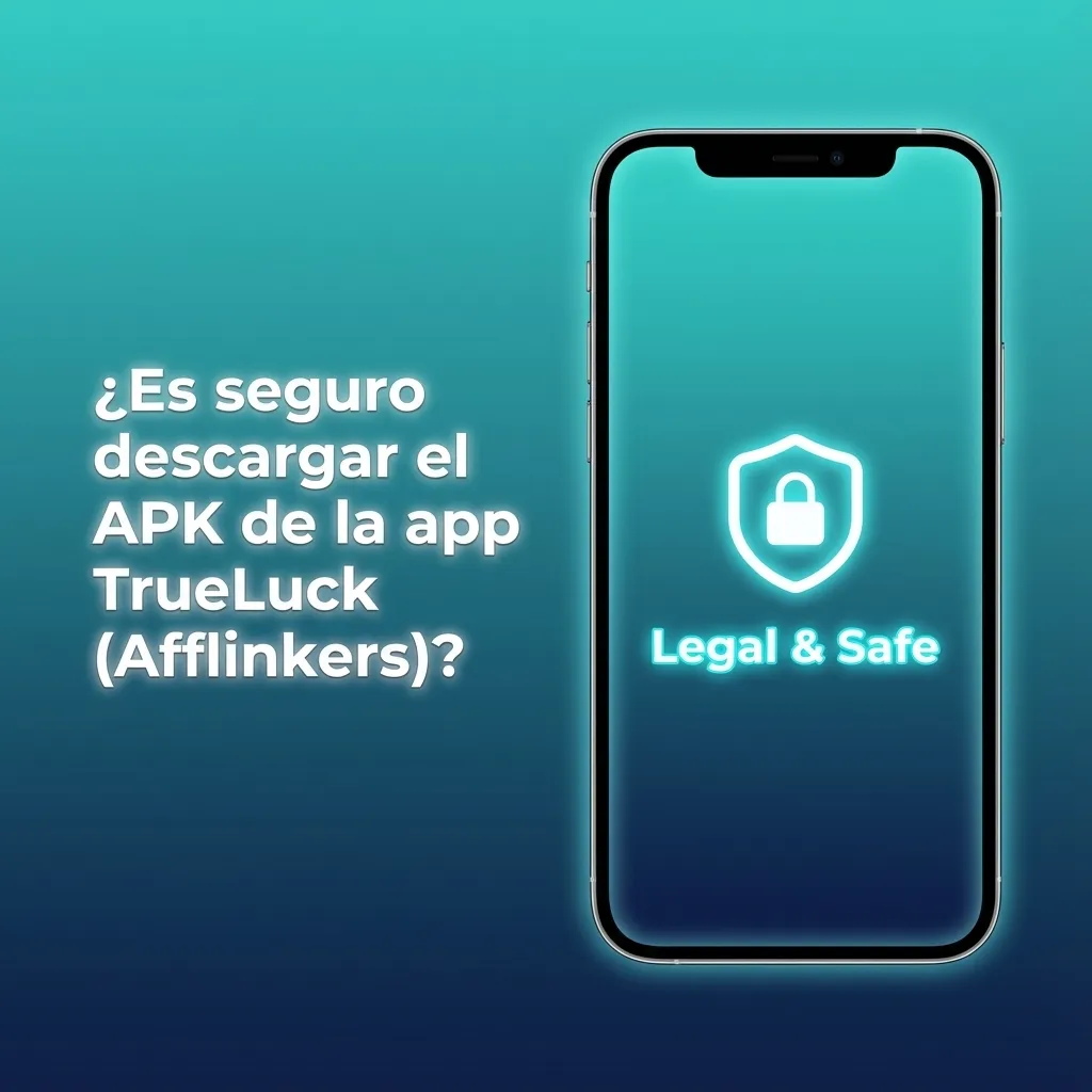 Ilustración de un móvil con candado y certificado SSL simbolizando app de apuestas TrueLuck segura y regulada