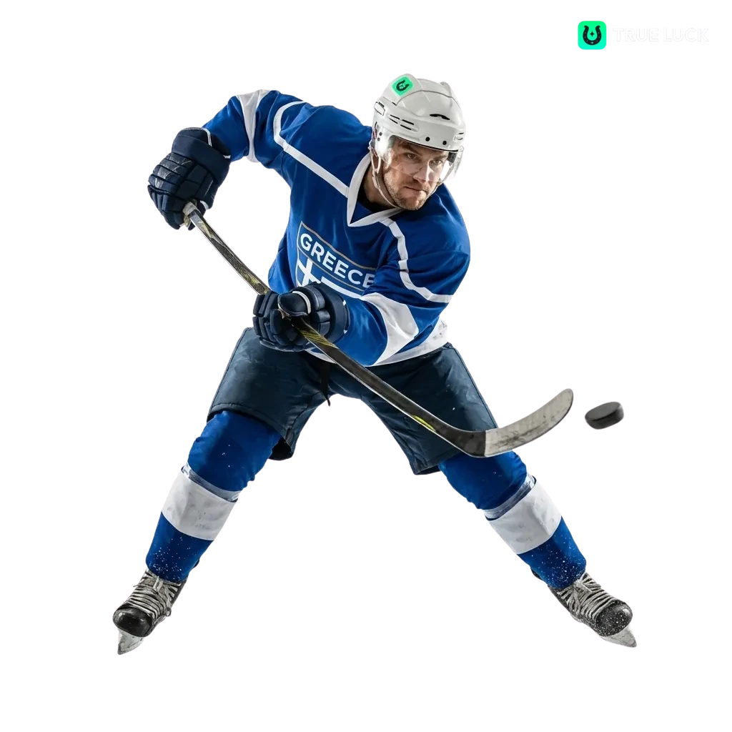 Οθόνη TrueLuck με αποδόσεις στοιχημάτων Ice Hockey για NHL και Ευρώπη, αγορές pre-match και live, σε καθαρή διάταξη