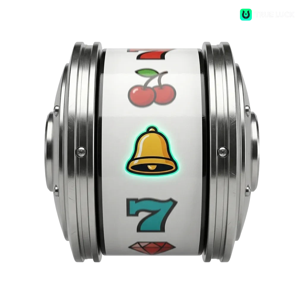 Bannière TrueLuck Slots (Afflinkers) avec dizaines de machines à sous colorées, bonus, jackpots et offres de bienvenue en euros