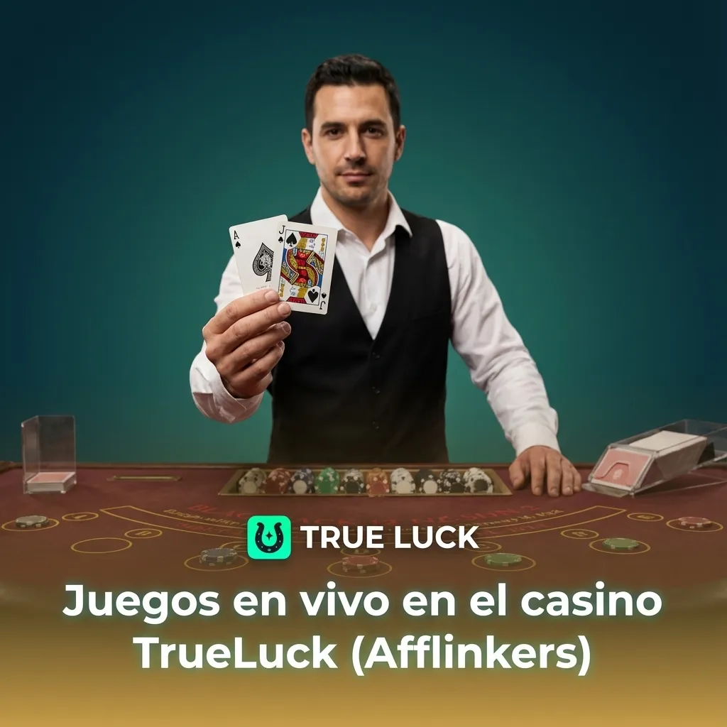 Mesas de casino en vivo de TrueLuck con crupiers reales, ruleta, blackjack, bacará, póker y juegos tipo TV en streaming