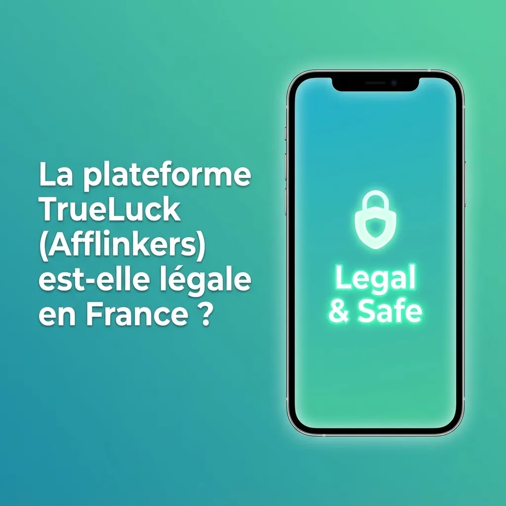 Capture d’écran du site TrueLuck avec mentions légales, licence européenne et options d’outils de jeu responsable visibles