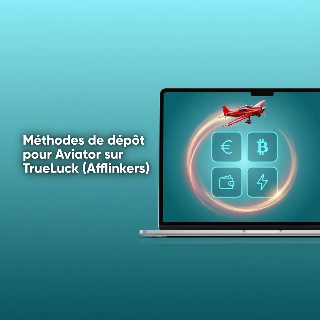 Interface TrueLuck Aviator montrant diverses méthodes de dépôt sécurisées en euros pour joueurs français