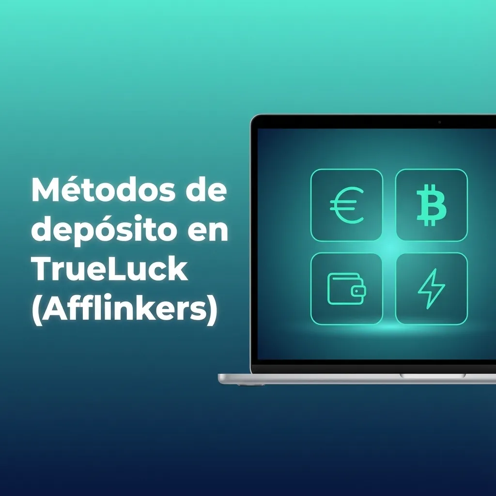Infografía de pasos para depositar dinero en TrueLuck España con tarjeta o monedero electrónico antes de apostar