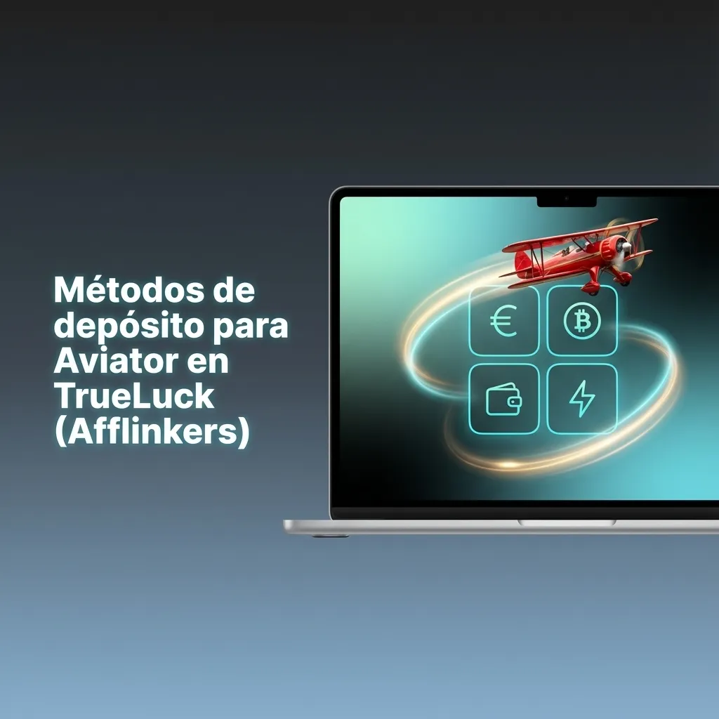 Ilustración de métodos de depósito en TrueLuck: tarjetas, monederos digitales, Bizum, PayPal y criptomonedas para Aviator