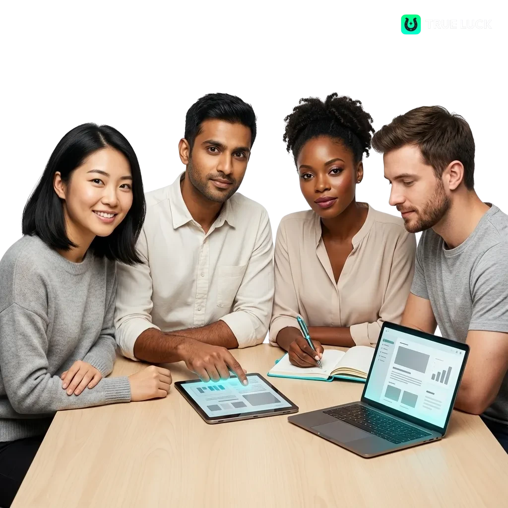 Nederlandse speler gebruikt TrueLuck (Afflinkers) online casino en sportsbook op laptop en mobiel, met bonussen en live tafels zichtbaar