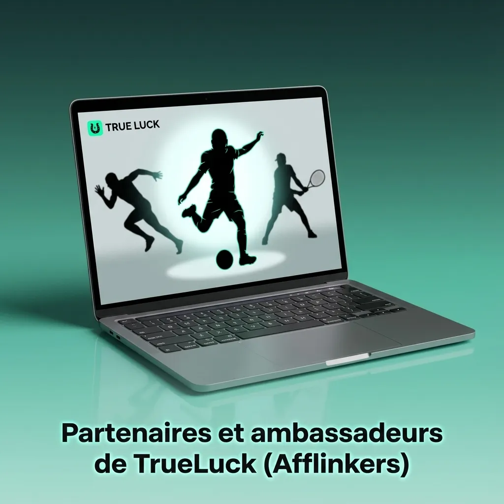 Logos des partenaires TrueLuck : comparateurs de paris, médias sportifs, jeu responsable, fournisseurs certifiés et paiements sécurisés