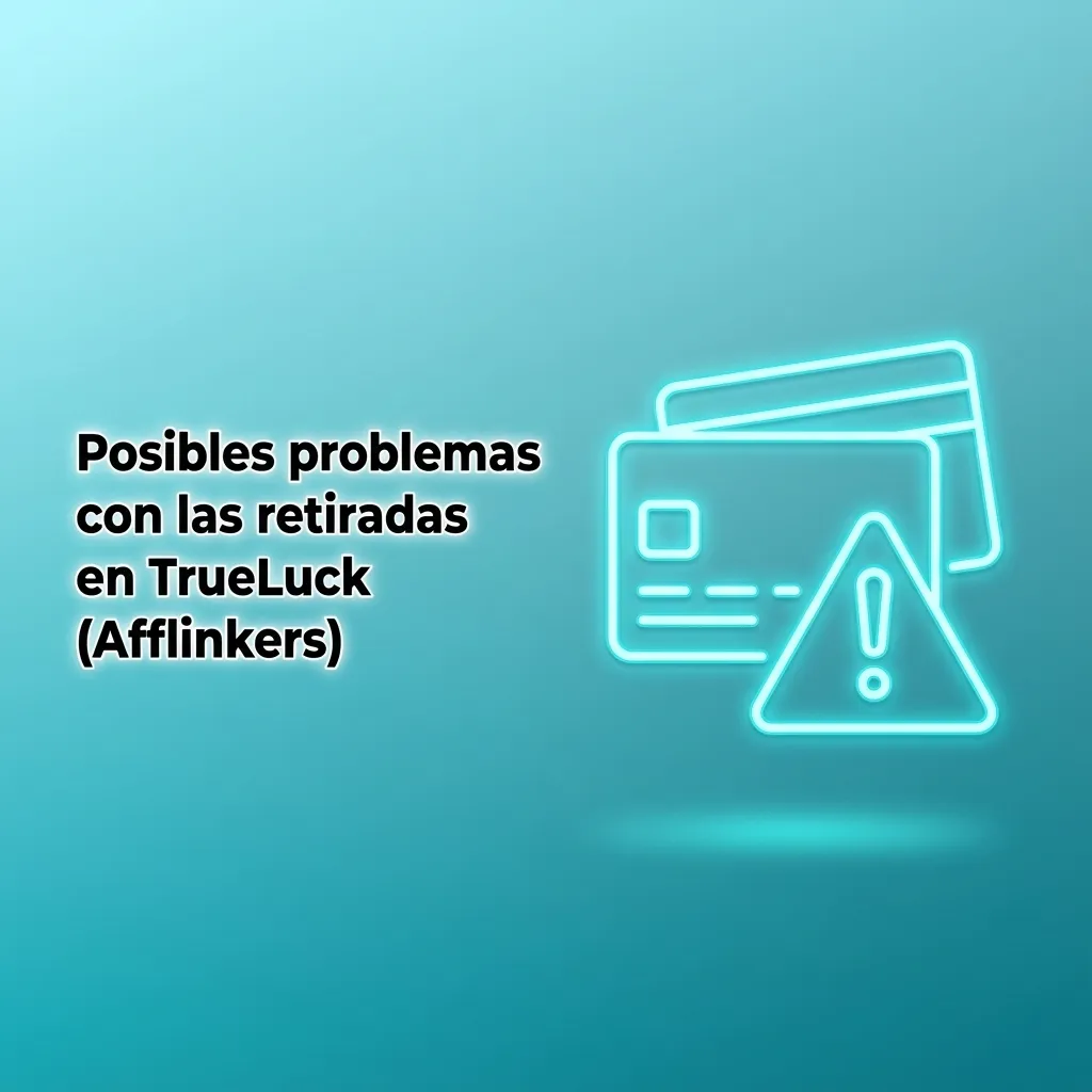 Ilustración de usuario revisando problemas de retirada en TrueLuck: verificación, datos bancarios, bonos, límites y tiempos.