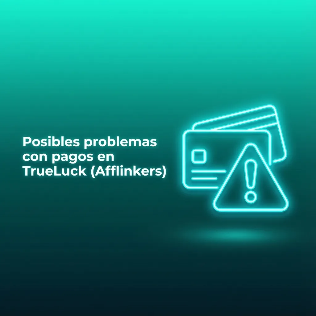 Ilustración sobre problemas y soluciones comunes con depósitos y retiradas en TrueLuck (Afflinkers) desde España