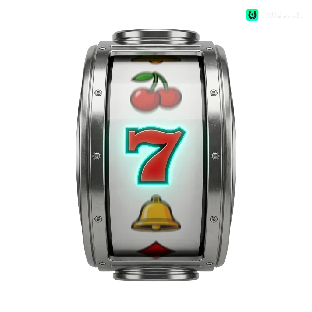 Collage de tragamonedas online TrueLuck en España, mostrando slots variados y bonos de bienvenida destacados en pantalla