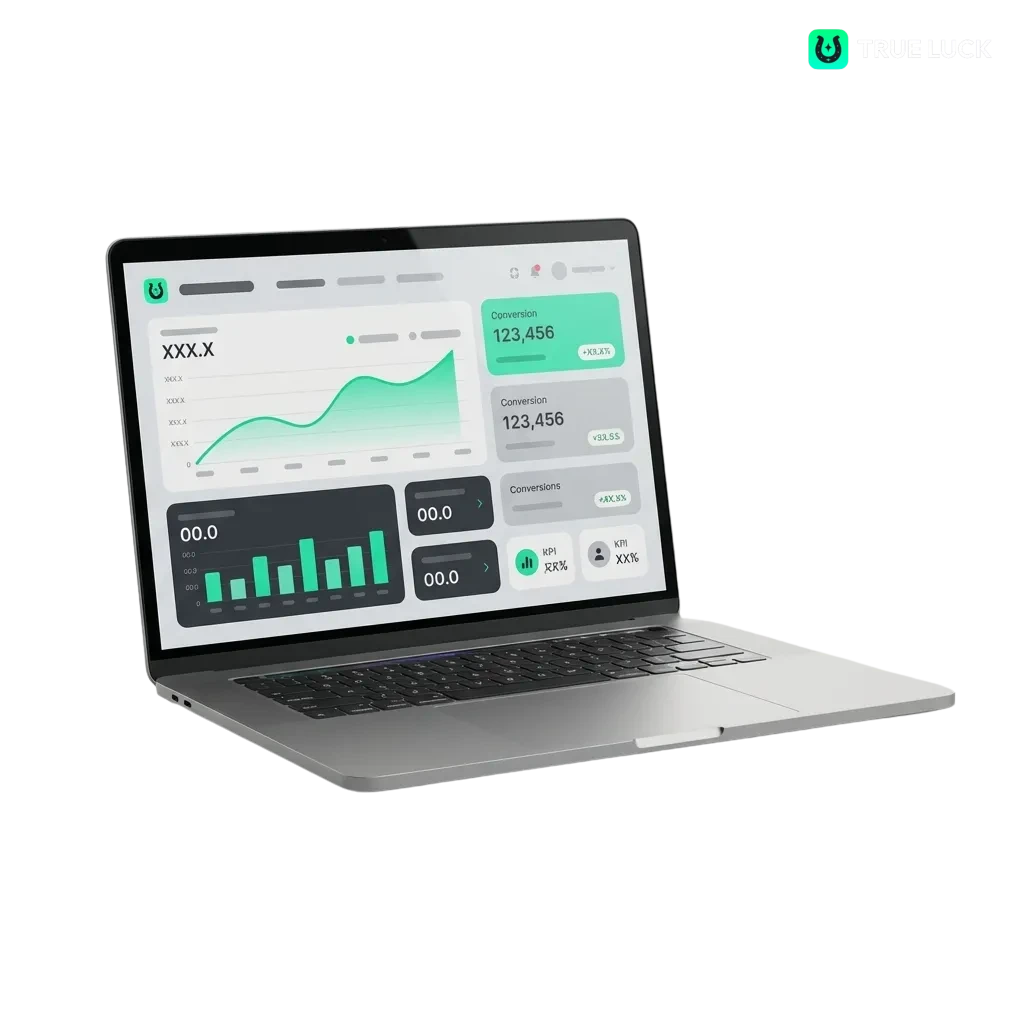 TrueLuck (Afflinkers) affiliate program banner promoting stable recurring iGaming income from Irish betting and casino traffic