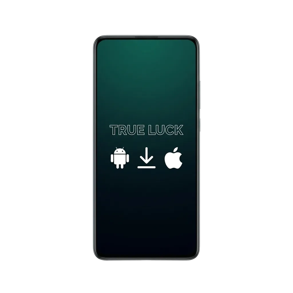 Smartphone mit TrueLuck Casino- und Sportwetten-App, Willkommensbonus und Echtgeldspielen für Slots, Live-Casino und Wetten
