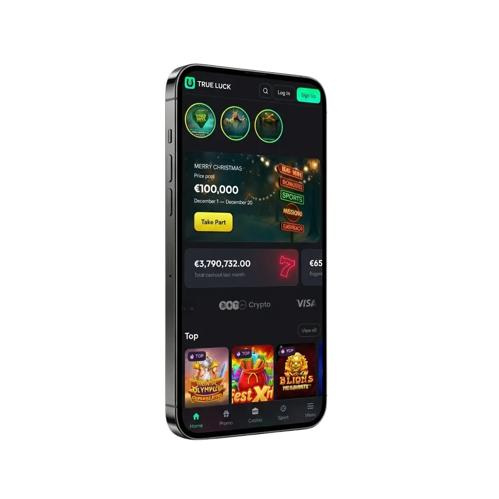 TrueLuck iOS casino en sportweddenschappen app met bonussen en gratis spins voor Nederlandse spelers