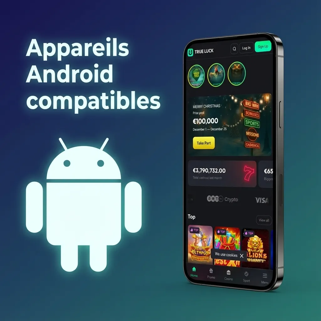 Liste illustrée de smartphones Android récents en France compatibles avec l’app TrueLuck (Afflinkers)