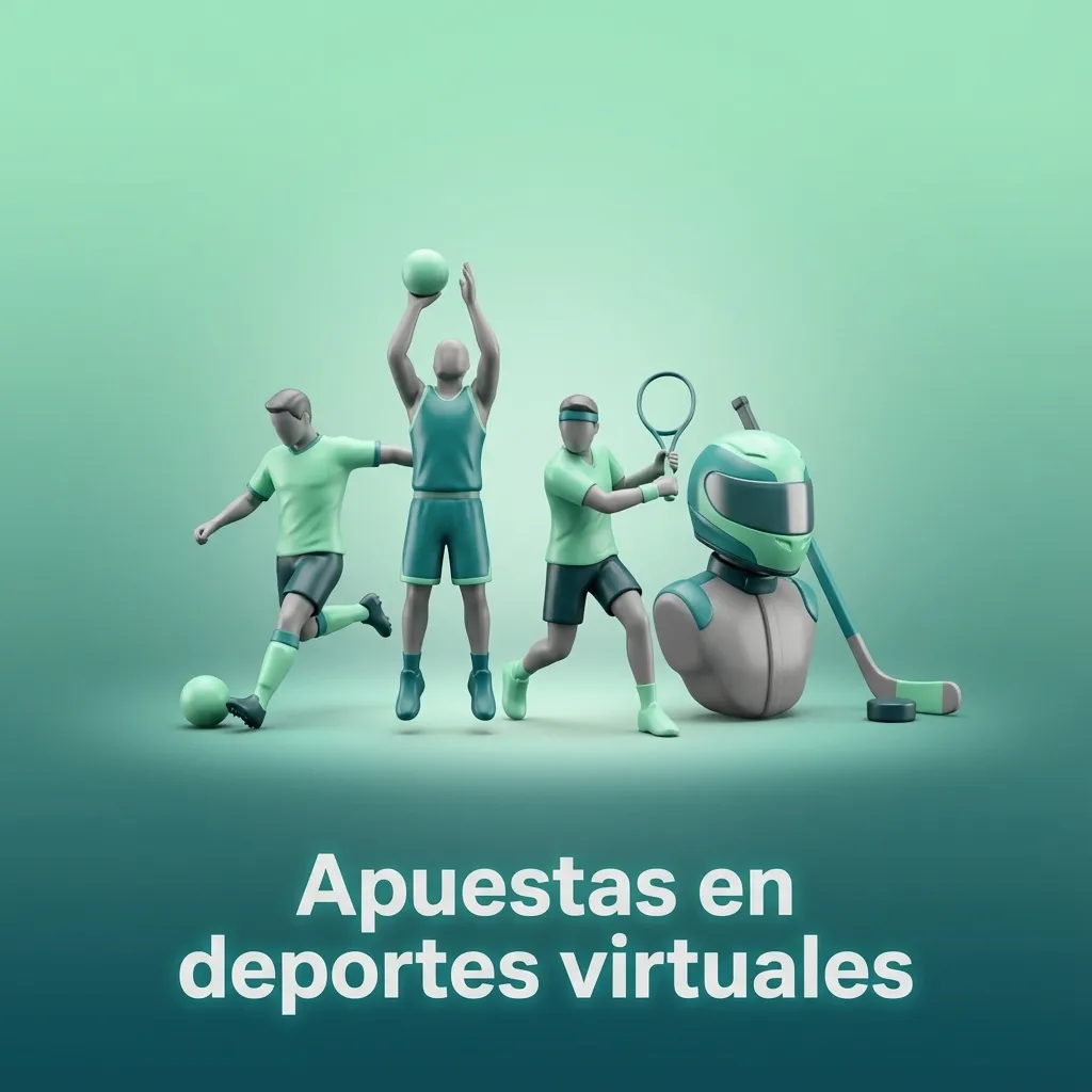 Ilustración de deportes virtuales con fútbol, caballos, galgos y baloncesto en una pantalla de apuestas en línea