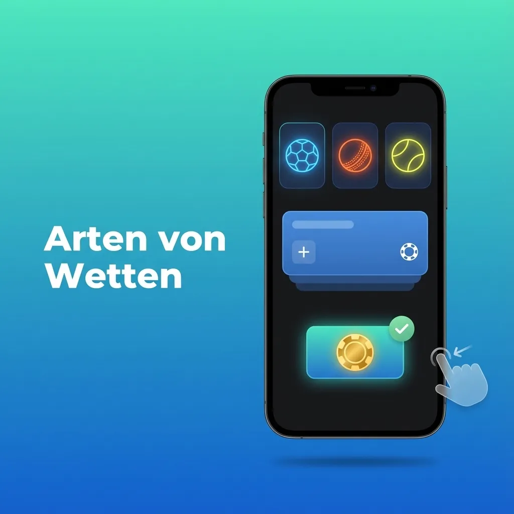 Infografik zu Wettarten: Einzelwette, Systemwette und Kombiwette mit kurzen Beschreibungen zu Risiko und Struktur