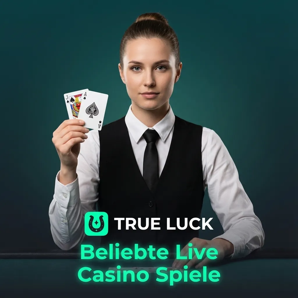 Collage beliebter Live-Casinospiele mit Roulette-, Blackjack-, Baccarat-Tischen und bunter Game-Show im Studio