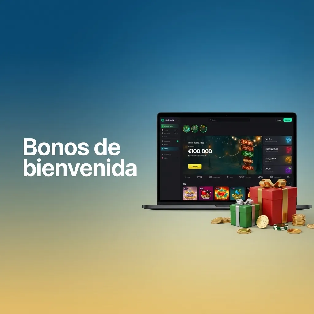 Tabla de bonos de bienvenida: slots, casino en vivo y apuestas deportivas con porcentajes, topes, mínimos y rollover.