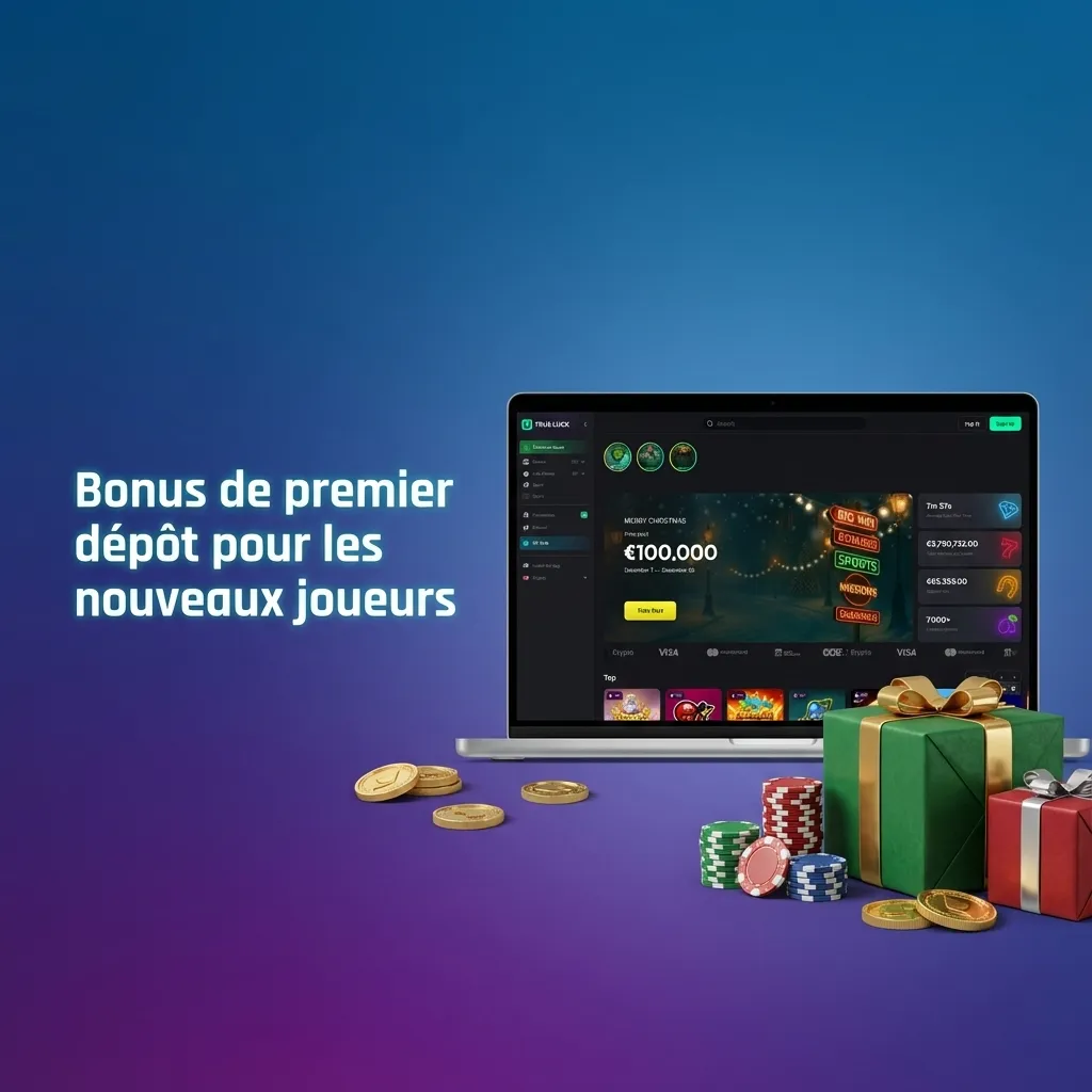 Bannière promo TrueLuck France : bonus 250 % jusqu’à 4 000 € + 175 free spins, paris sportifs et casino en direct