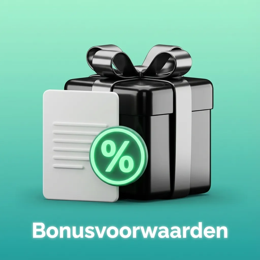 Nederlandse bonusvoorwaarden in lijstvorm over leeftijd, inzetlimieten, spelbijdrage, gratis spins en misbruikregels.