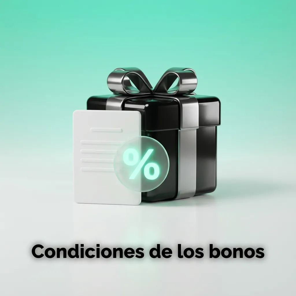 Ilustración sobre condiciones de bonos de casino en línea con lista de reglas y advertencias para usar promociones