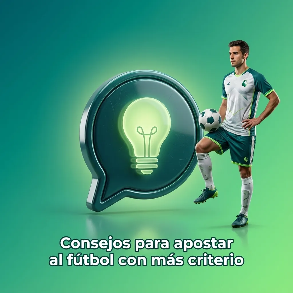 Ilustración sobre consejos para apostar al fútbol con análisis de datos, forma reciente, banca y control de riesgos