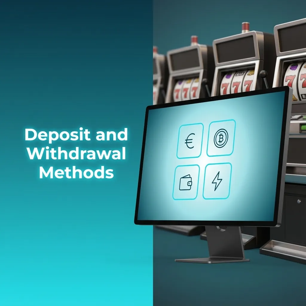 Icons of cards, e-wallets, bank and crypto illustrating multiple deposit and withdrawal methods for Irish TrueLuck players