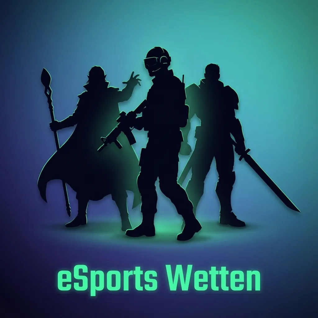 Grafik zu eSports Wetten: Dota 2, CS2, LoL und StarCraft Symbole vor Wettquoten und Turnierübersicht auf TrueLuck.