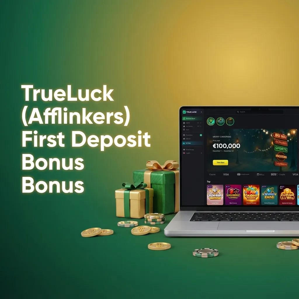 TrueLuck welcome bonus: 250% slots to €4,000 + 175 spins, 250% live casino to €2,000, 100% sports to €300