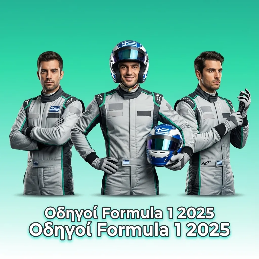 Πίνακας οδηγών Formula 1 2025 με ομάδες Red Bull, Mercedes, Ferrari κ.ά. και ενδεικτικές αποδόσεις πρωταθλήματος