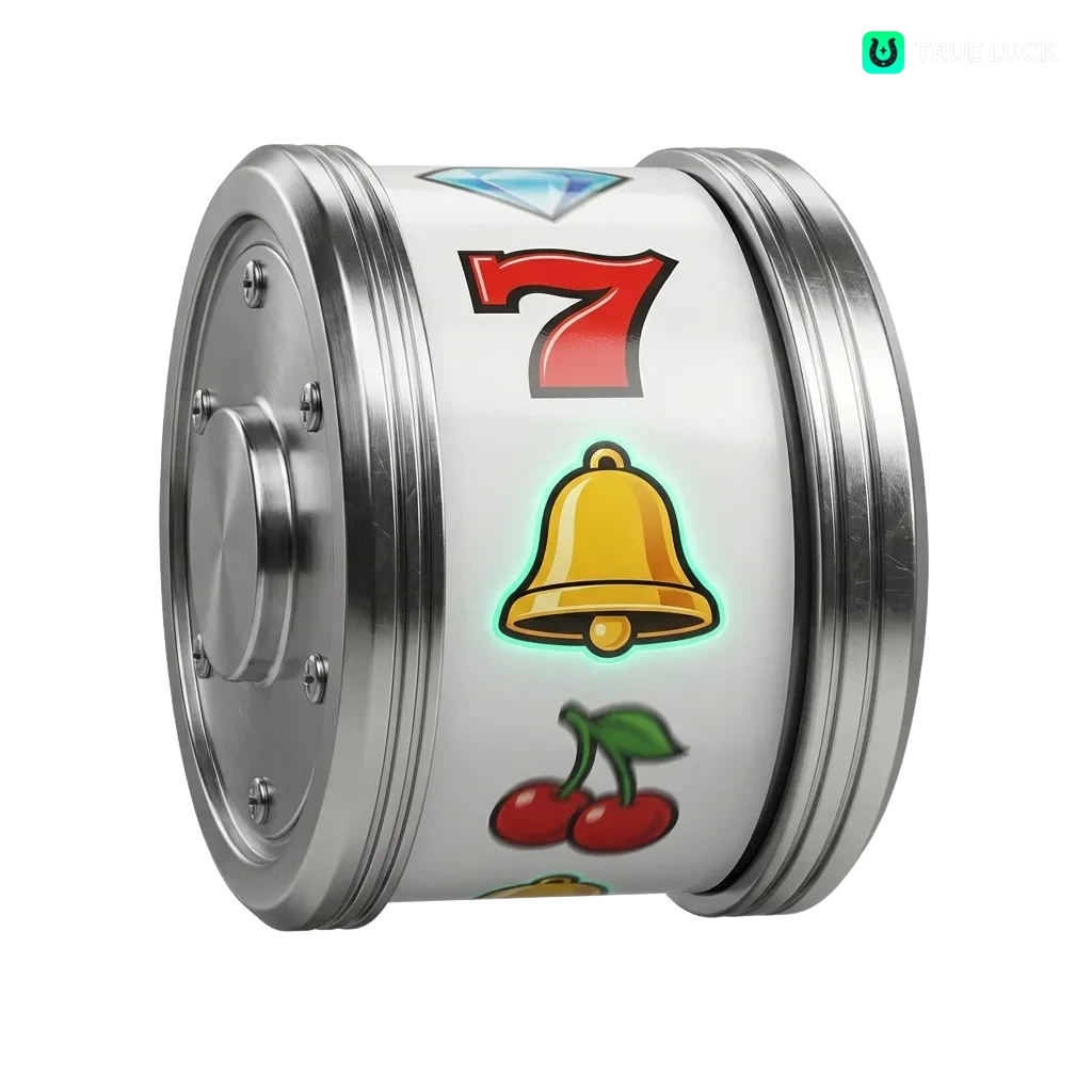 TrueLuck gokkasten lobby met kleurrijke videoslots, jackpots en promotiebanner met welkomstbonus en gratis spins