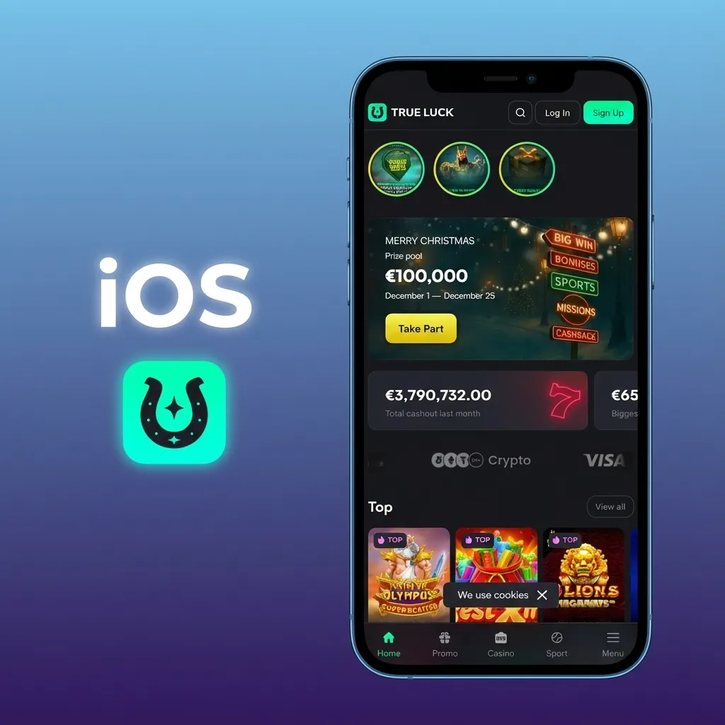 Οδηγίες στην οθόνη iPhone στο Safari για προσθήκη συντόμευσης TrueLuck GR στην αρχική οθόνη σαν app