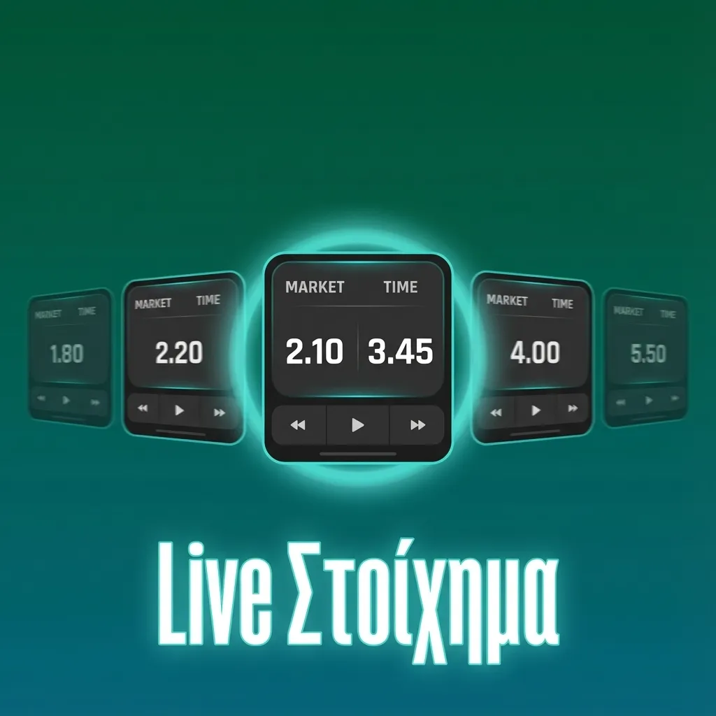 Οθόνη με live στοίχημα TrueLuck για ποδόσφαιρο, μπάσκετ, τένις και eSports με δυναμικές αποδόσεις σε εξέλιξη αγώνων