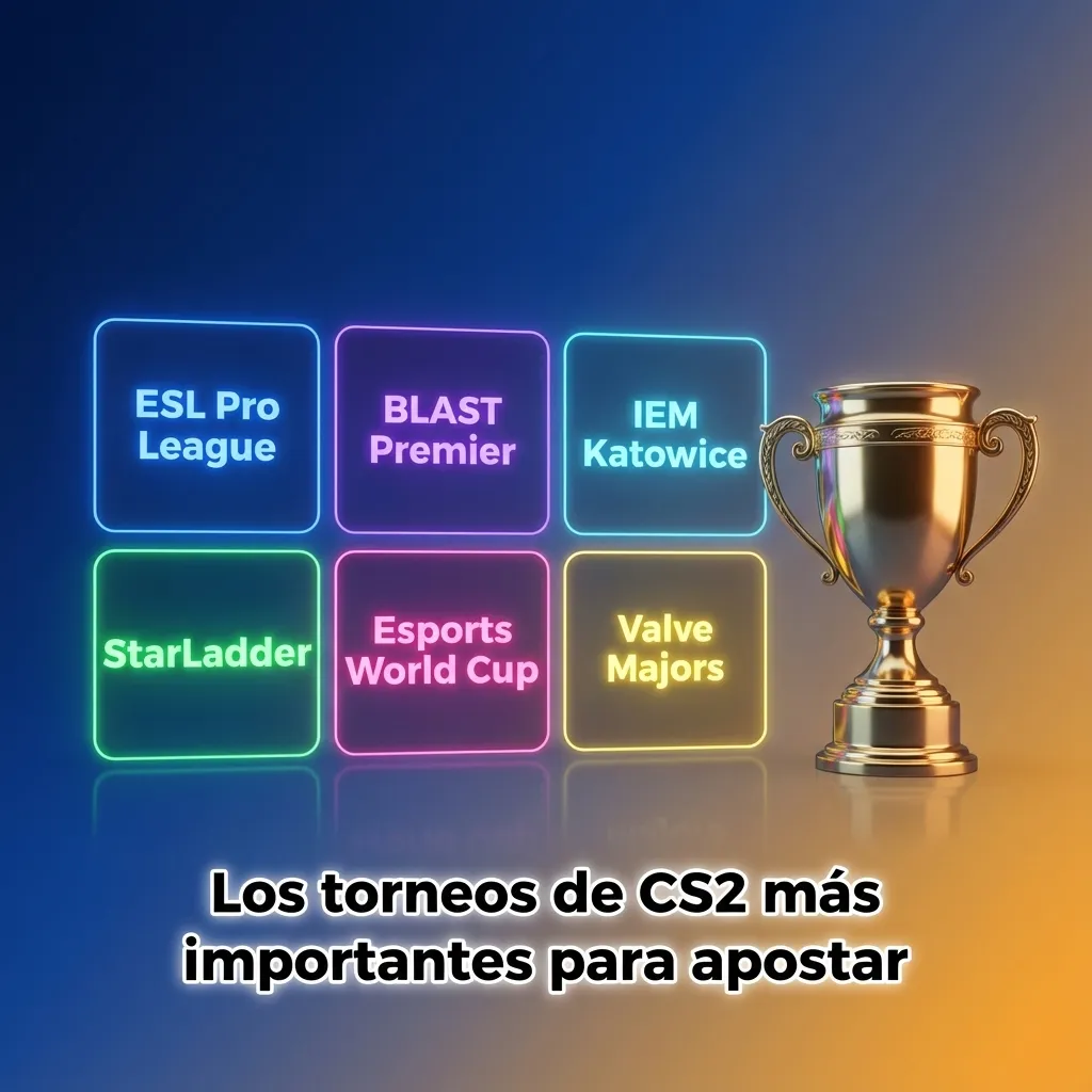 Collage de logos de grandes torneos de CS2 con jugadores compitiendo y gráficos de cuotas de apuestas en pantalla