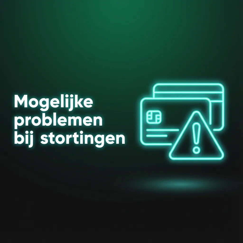 Infographic in Dutch listing common deposit issues and brief self-help tips for bank refusal, delays, limits, 3D Secure and KYC.