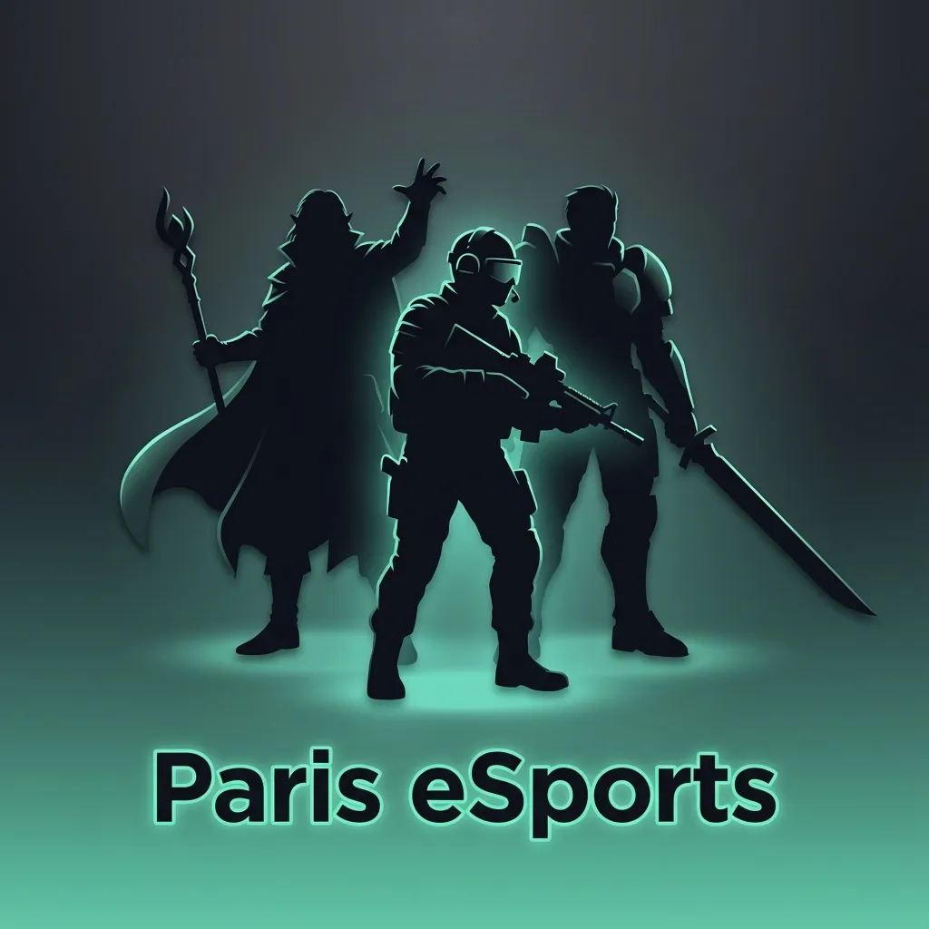 Interface de paris eSports TrueLuck avec icônes Dota 2, CS2, StarCraft et League of Legends sur fond de tournoi