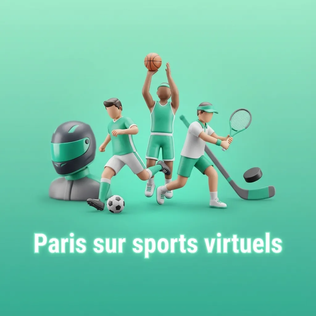 Interface de paris sur sports virtuels avec football, courses de chevaux, lévriers et sports motorisés sur écran