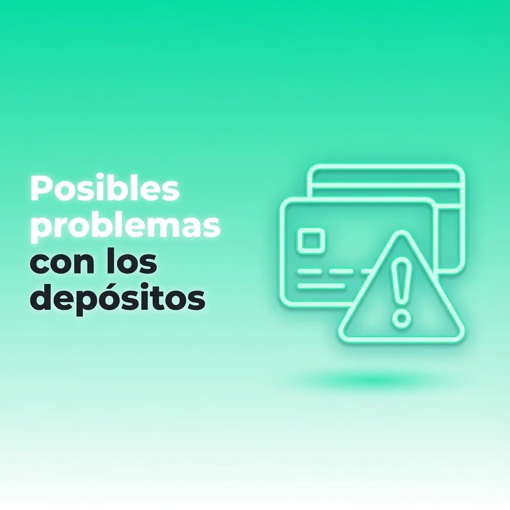 Ilustración de usuario revisando datos de depósito online con alertas de error y soluciones visibles en pantalla