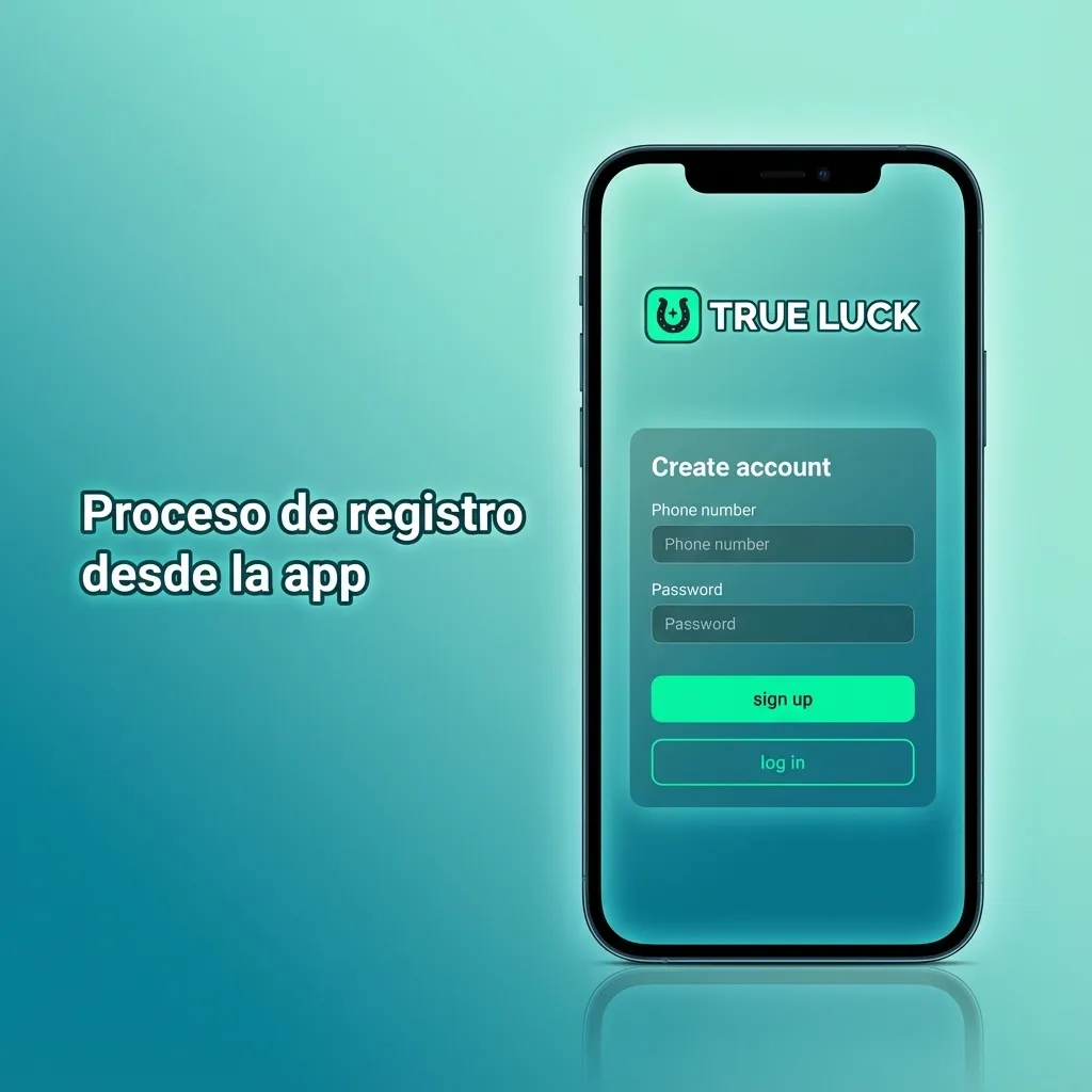 Ilustración del flujo de registro en una app de juego, mostrando pasos para crear y verificar una cuenta responsable