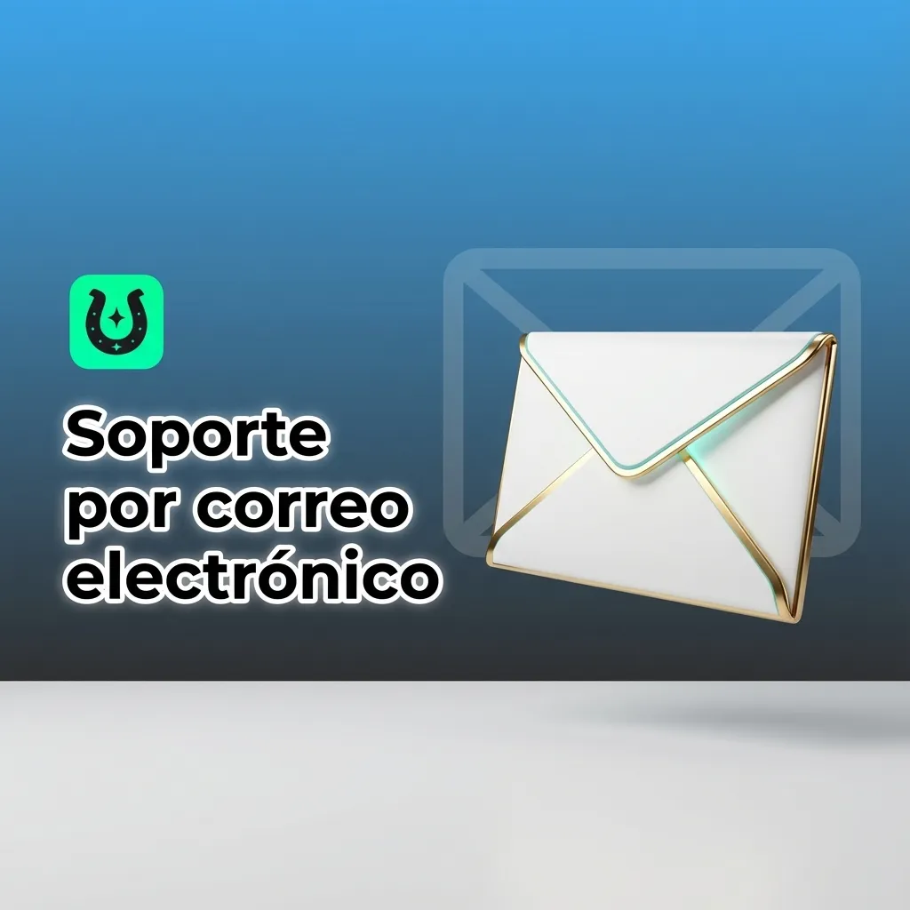 Ilustración de soporte por correo: iconos de email y documentos junto a texto con consejos y tiempos de respuesta