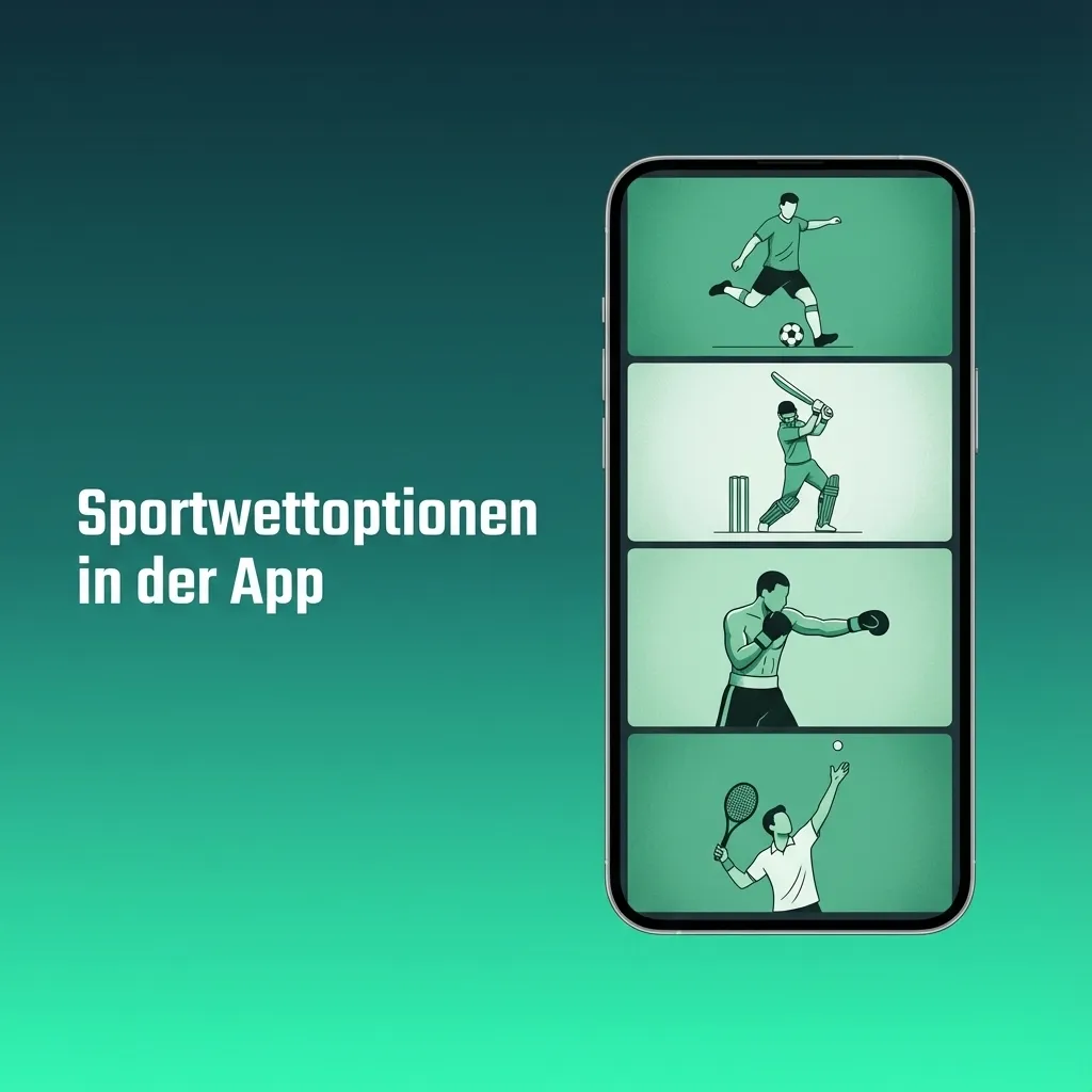 Smartphone mit geöffneter TrueLuck Sportwetten-App, Live-Quoten und Liste verschiedener Sportarten zur Auswahl