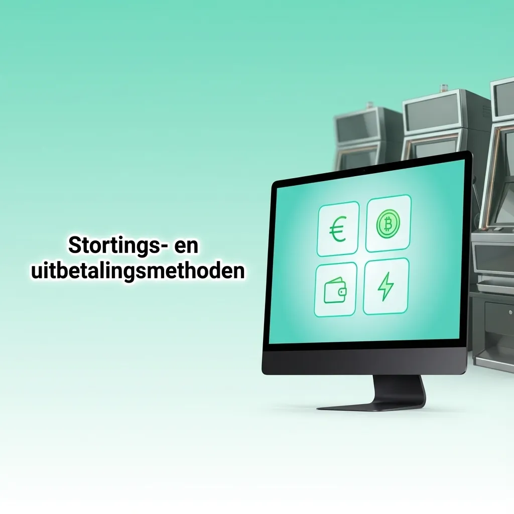 Overzicht van stortings- en uitbetalingsopties met Nederlandse banken, kaarten, digitale wallets en cryptobetalingen.